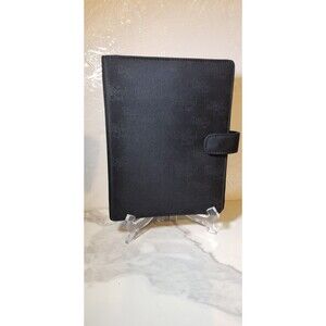 Pampered Chef Black Consultant Logo Organizer "6in x 8in” with Pen